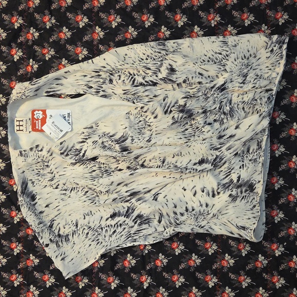 Patterned Top One Shoulder - Picture 1 of 4